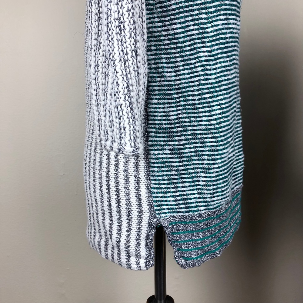 Style & Co Oversized Knit Sweater Blue White Small - Picture 7 of 9